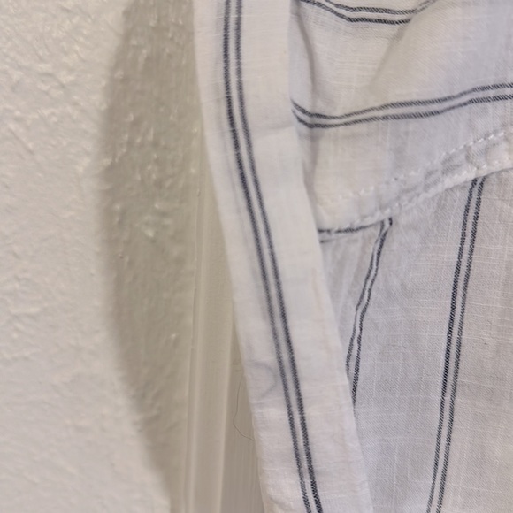 EUC Columbia Camp Hadley Linen Striped Short Sleeve Shirt - Picture 8 of 8